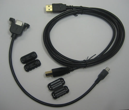 USB 2.0 Mini-B to Std-B Bulkhead Cable Kit